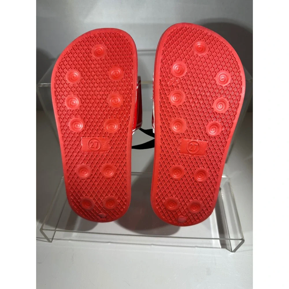 LooneyTunes Toddler Red Slides with Backstrap 27 (10.5)